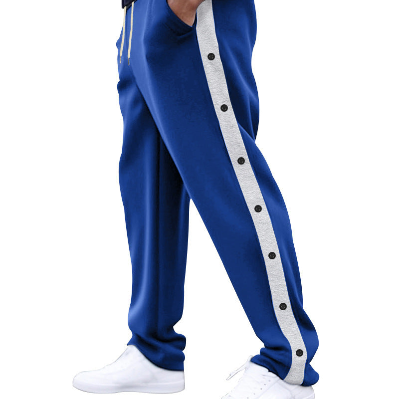 Herren Freizeithose Sportlich mit Druckknöpfen Bequem - BerlinGlamour