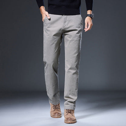 Herren Chinos Bequem Elastisch Slim Fit