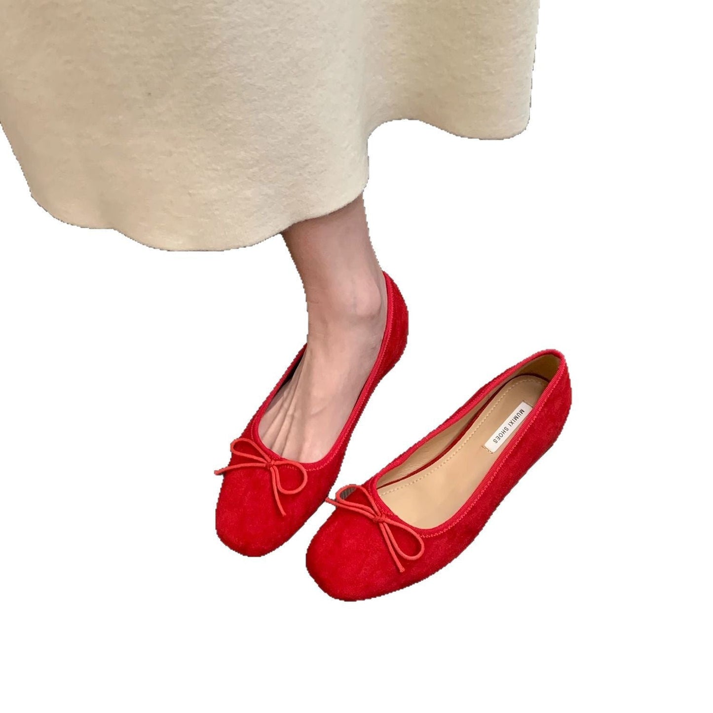 Damen Mokassins mit Schleifen Damen Schuhe Elegante Mode