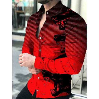 Herren Langarmhemd Karomuster Elegantes Design