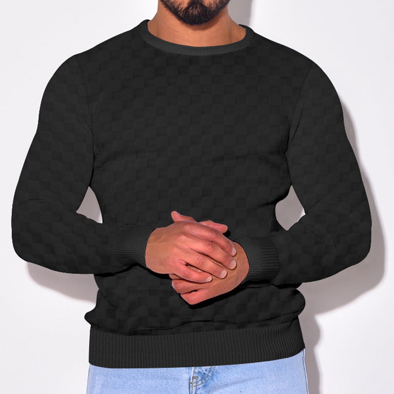 Herren Pullover Strukturstoff Modern Elegant
