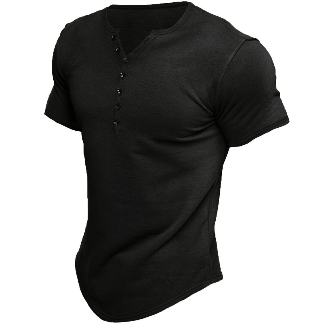Herren T-Shirt Kurzarm Freizeitshirt Modern