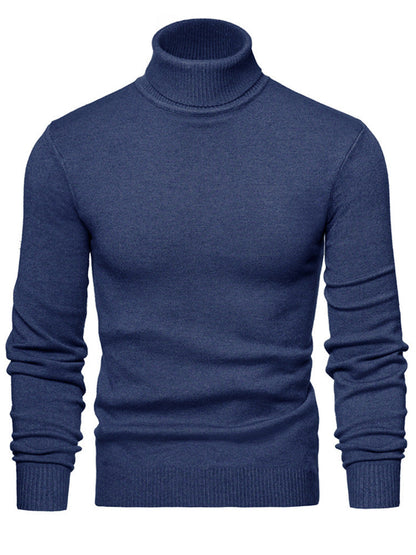 Herren Rollkragenpullover Weich Wolle Elegent Zeitlos