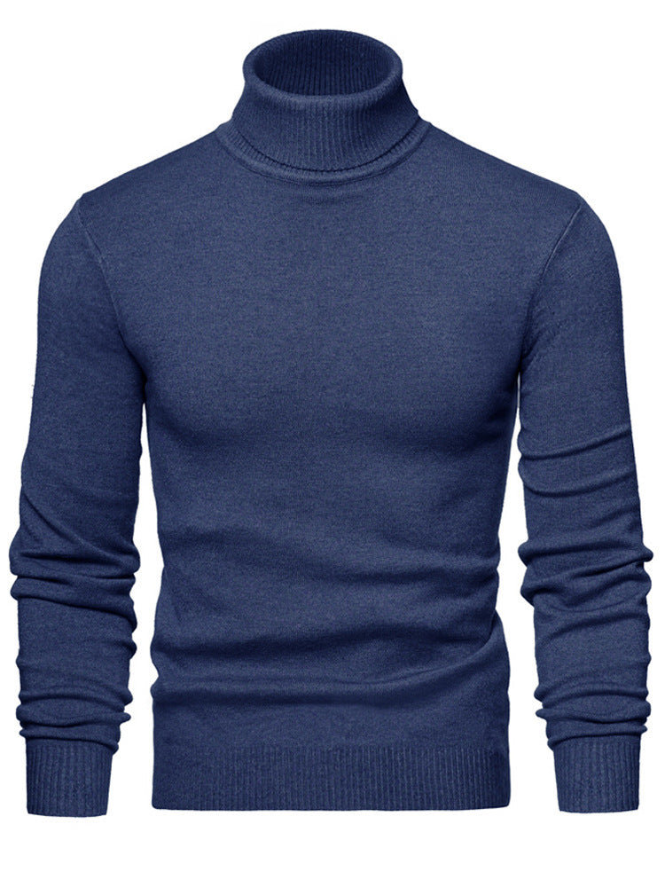 Herren Rollkragenpullover Weich Winter Warm
