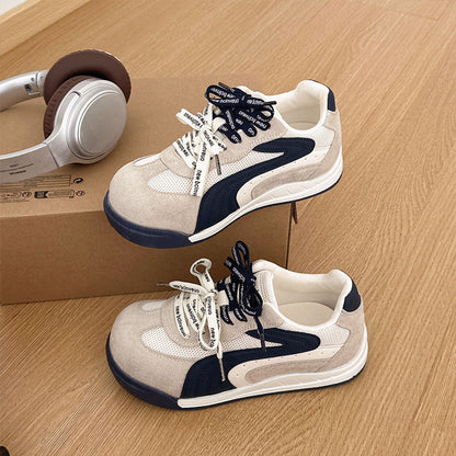 Damen Sneaker Retro Style Wildleder atmungsaktiv