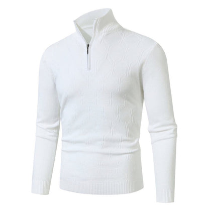 Herren Strickpullover Modern Struktur Muster Schmal