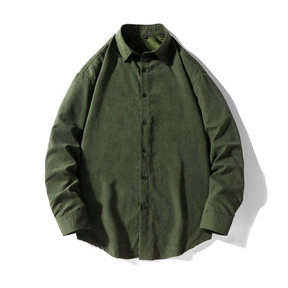 Herren Langarmhemd Weiches Baumwollhemd Berlin Stil