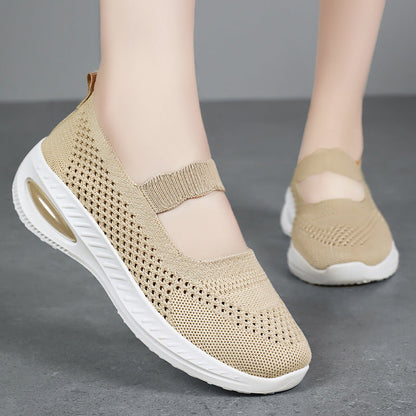 Damen Sneaker Atmungsaktiv Elastisch Bequem Sport