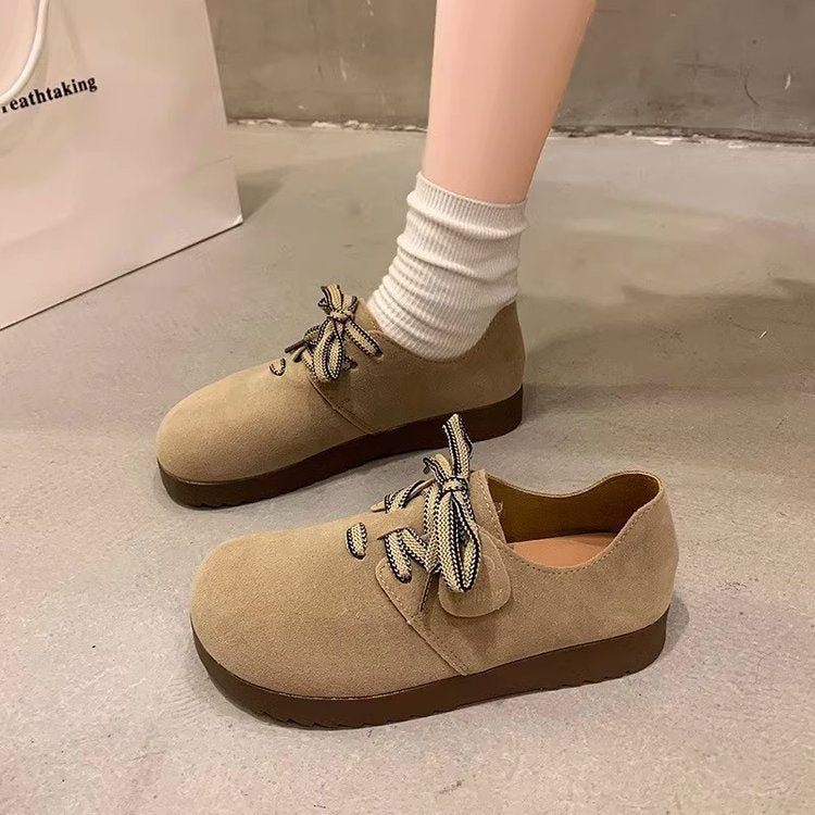 Damen Sneaker Veloursleder Bequem Schnürsenkel Modern - BerlinGlamour