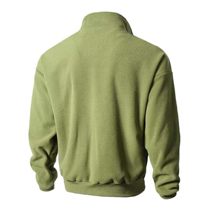 der neue Titel: Herren Fleecejacke mit hohem Kragen und Reißverschluss BerlinGlamour