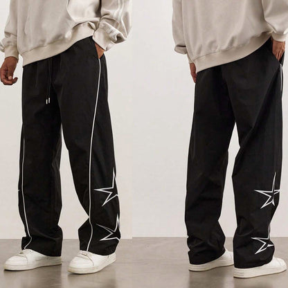 Herren Cargo-Hose Bequem Mit Sternenapplikationen - BerlinGlamour