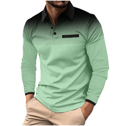 Herren Poloshirt Modern Grafik Design Berlin Style