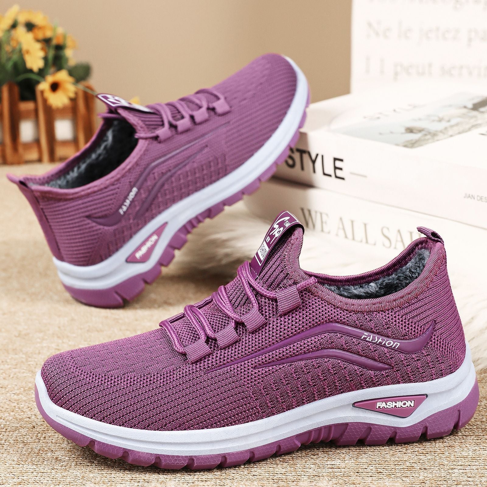 Damen Sport Outdoorschuhe Warm Kuschelig Winter - BerlinGlamour