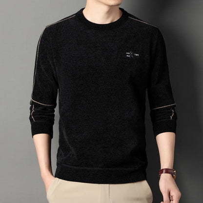 Herren Strickpullover Atmungsaktiv Rundhals Hochwertig