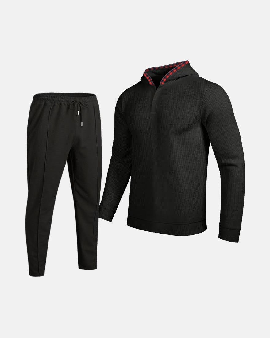 Herren Sportsatz Kapuzenpullover Atmungsaktiv Sportlich