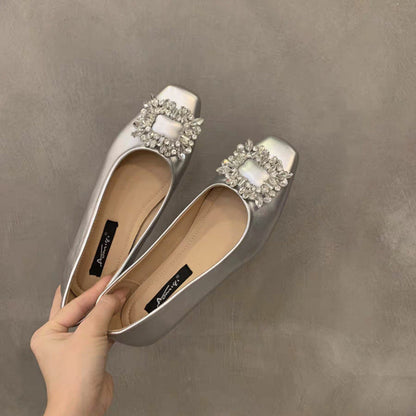 Damen Ballerinas Elegant mit Schmucksteinen Damen Schuhe