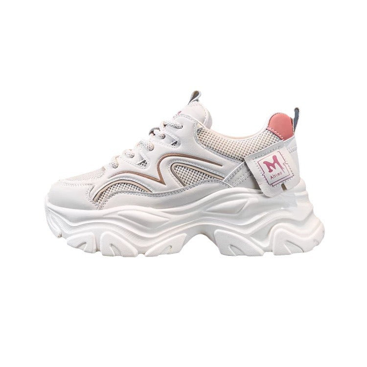 Damen Sneaker Chunky Sport Mesh Bequem atmungsaktiv