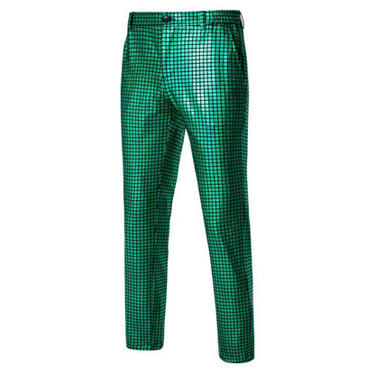 Herren Disco-Hose Glitzernd Partyhose Schwarz
