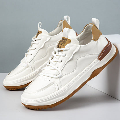 Damen Leder Sneaker Bequem Hoher Komfort