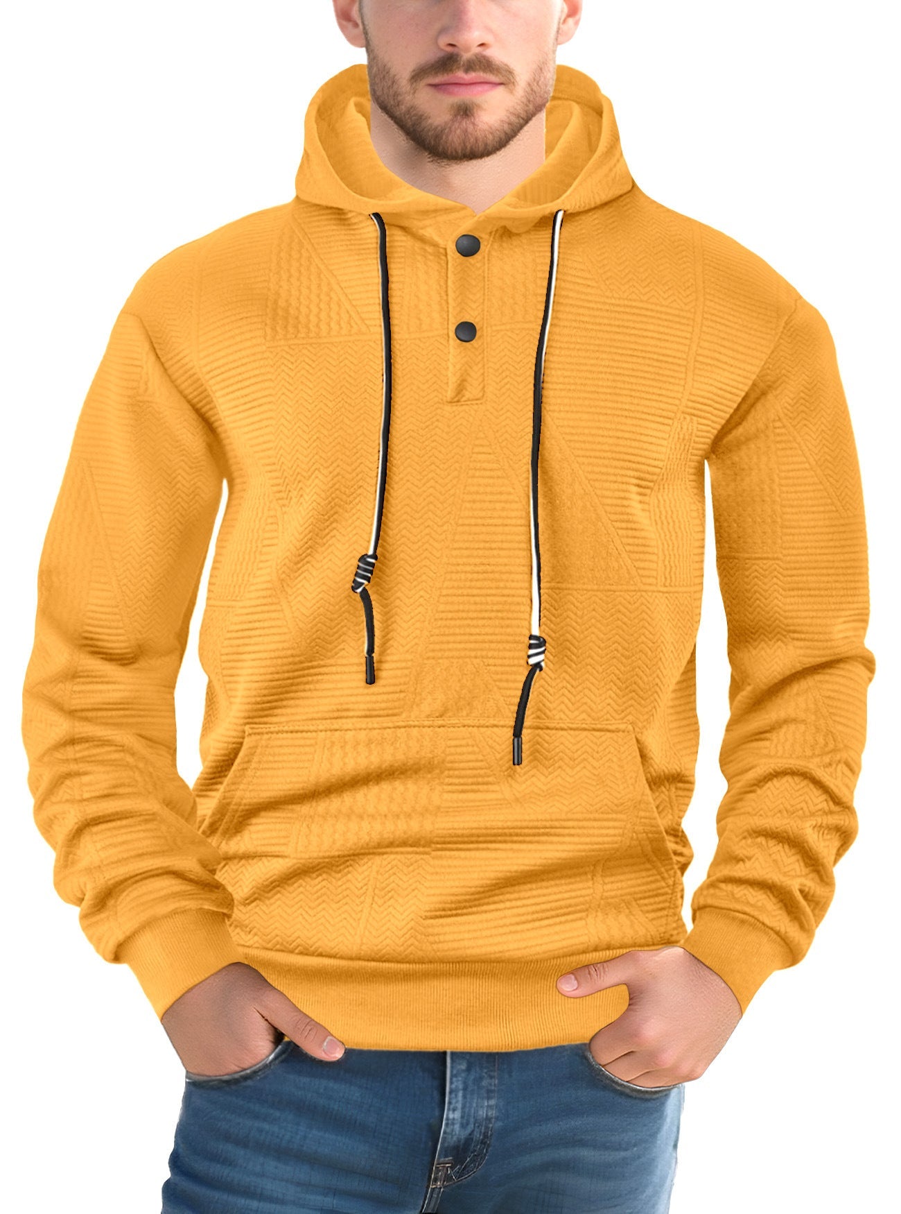 Herren Hoodie Strukturiert Modern Urban Style