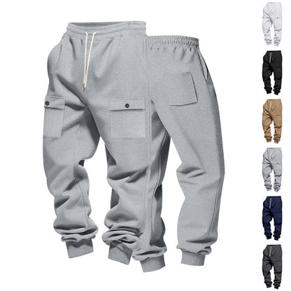 Herren Jogginghose Bequem Elastisch mit Taschen Baumwolle - BerlinGlamour