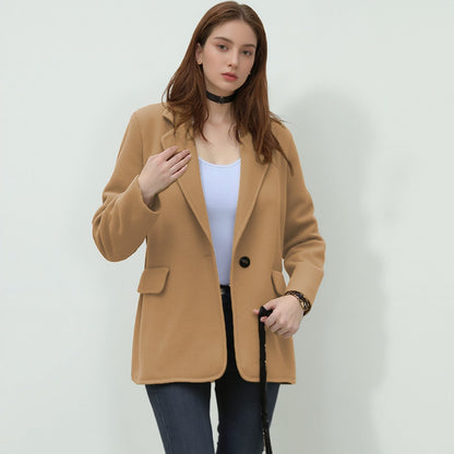 Damen Blazer Elegant Slim Fit Schwarz - BerlinGlamour