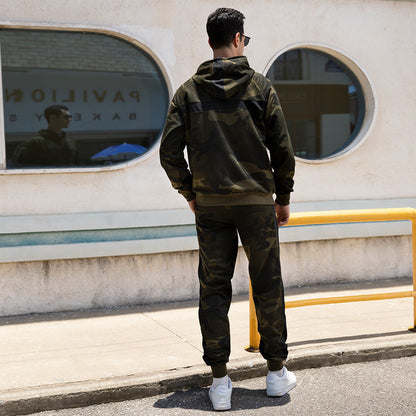 Militär Camouflage Hoodie Jogginghose Set Herren