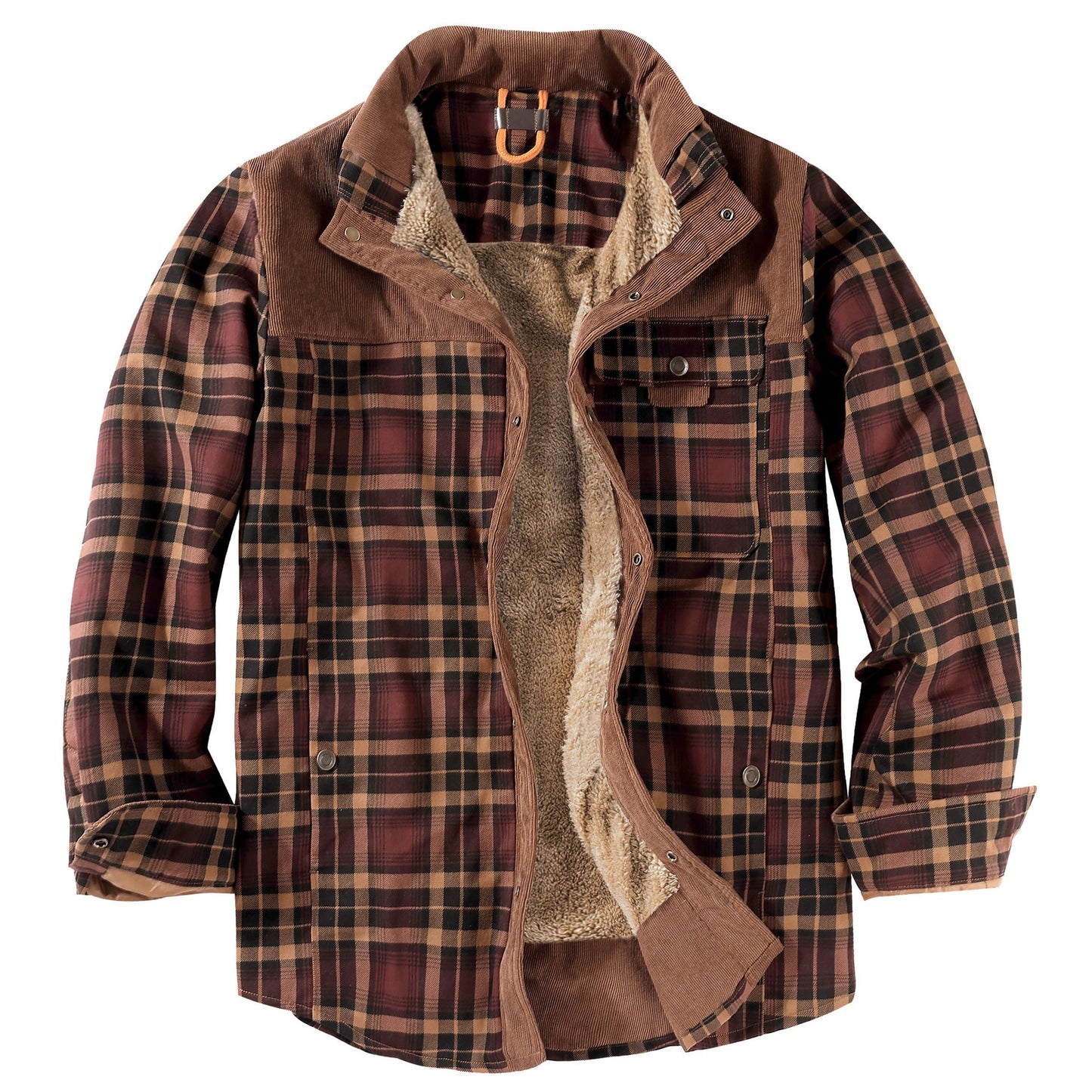 Herren Flanelljacke Warm Kuschelig Winterjacke - BerlinGlamour