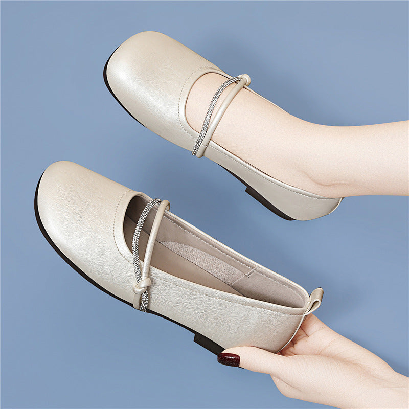 Damen Ballerinas Schmuckdetail Elegant Damen Schuhe - BerlinGlamour