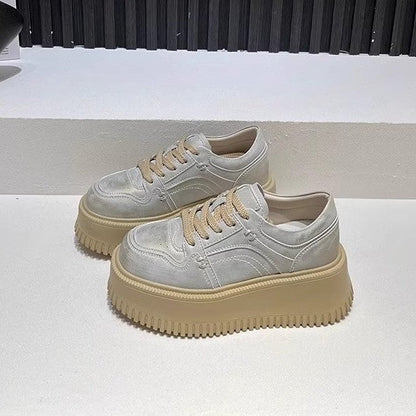 Damen Plateau Sneaker Bequem Dämpfend Mode