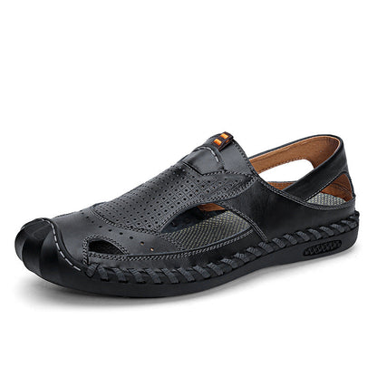 Herren Leder Schuhe Atmungsaktiv Rutschfest Outdoor