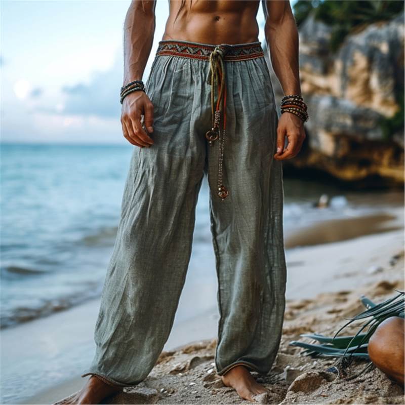 Herren Strandhose Bequem Elastisch Hochwertig