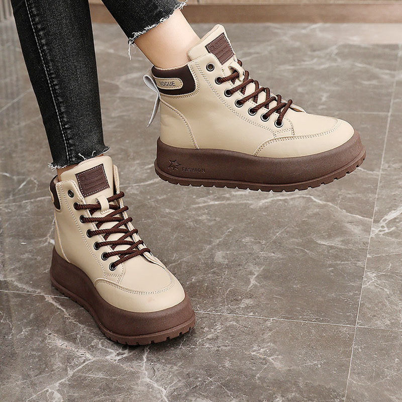 Damen Sneaker High-Top Modell Rutschfest Schnürsenkel