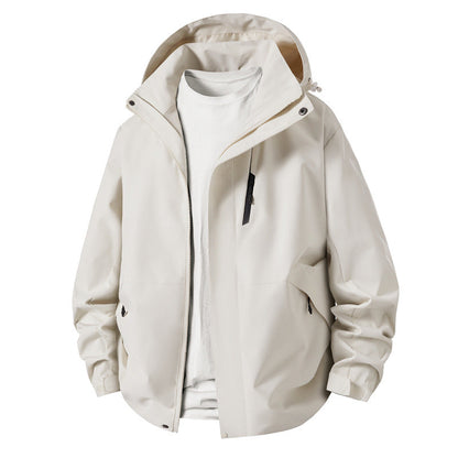 Herren Outdoorjacke Übergangsjacke Wasserdicht Mit Kapuze - BerlinGlamour