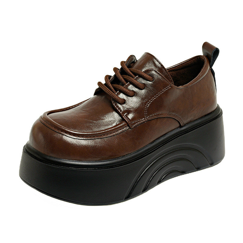 Damen Plateau Sneaker Chunky Kunstleder Schuhe Hoch