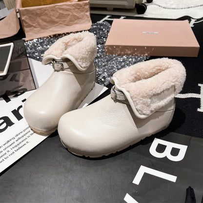 Damen Winterboots Weich Kunstfell Warme Schneestiefel - BerlinGlamour