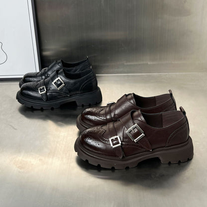 Damen Schnürschuhe Elegante mit Schnallen und rutschfester Sohle
