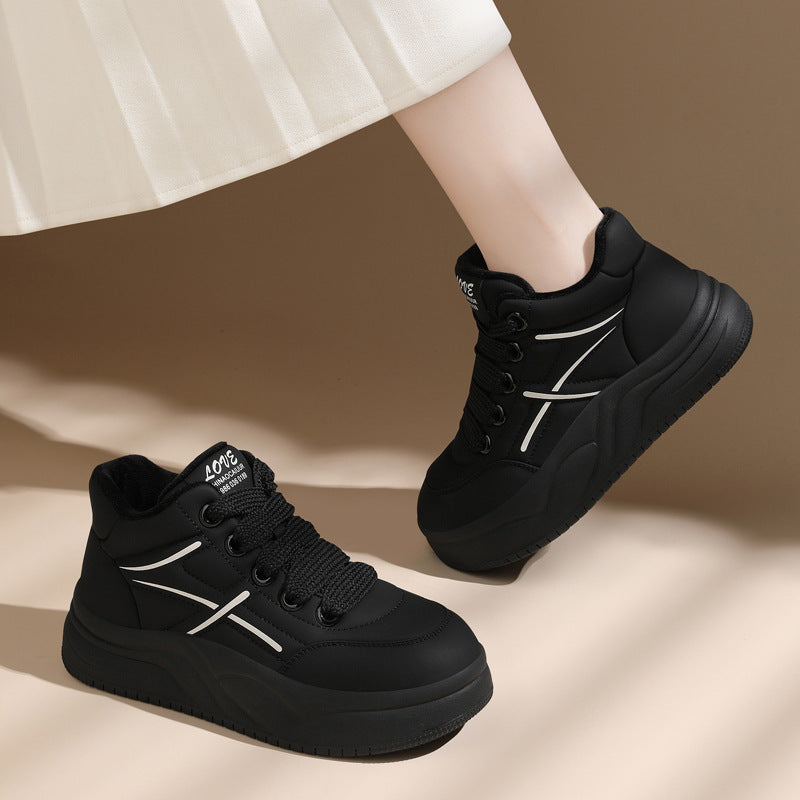 Damen Sneaker High-Top Leicht Kuschelig Komfort Schuhe - BerlinGlamour
