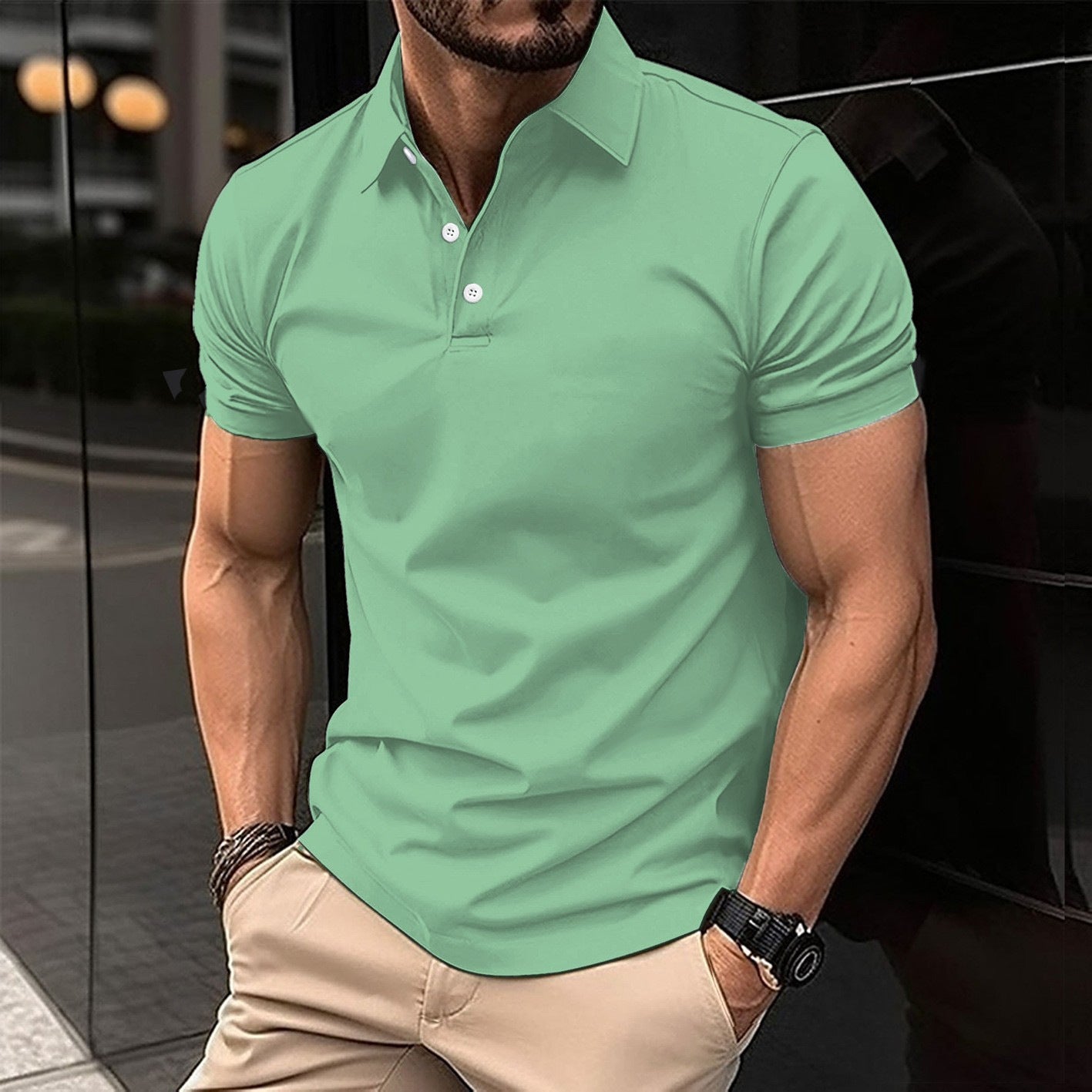 Herren Poloshirt Elegantes Designer-Shirt