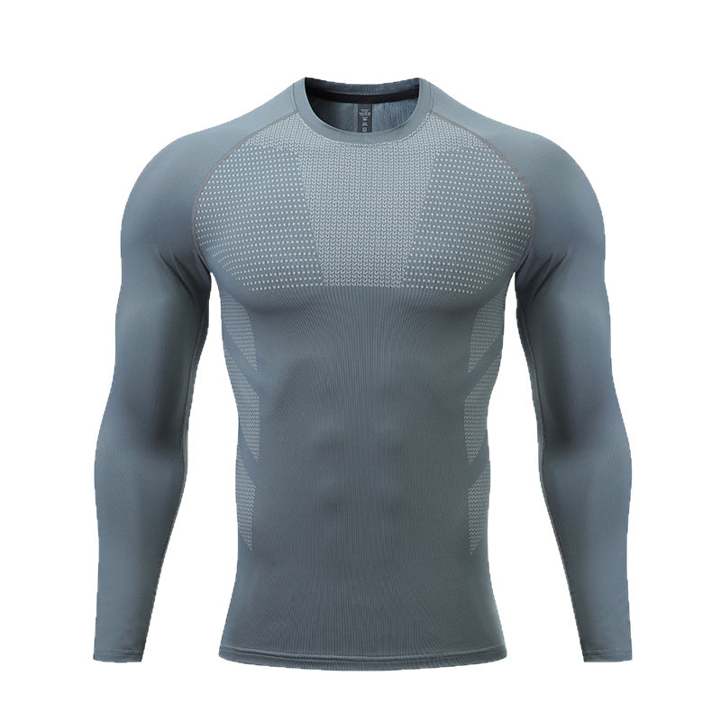 Herren Sportshirt Langarm Kompressionsshirt Funktionales