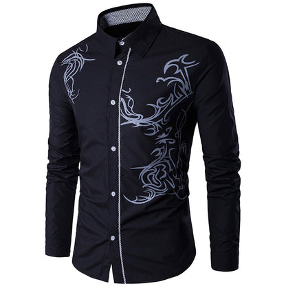 Herren Hemd Modern Grafikdesign Elegant Berlin Style