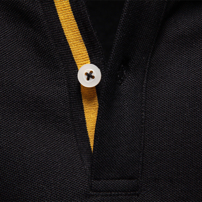 Herren Poloshirt Klassisch Modern Kontrastkragen