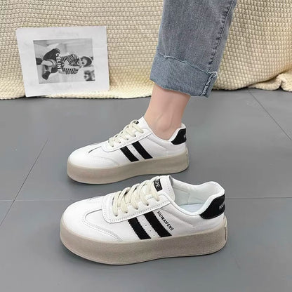 Damen Sneaker Plateau Schuhe Elegant Rutschfest