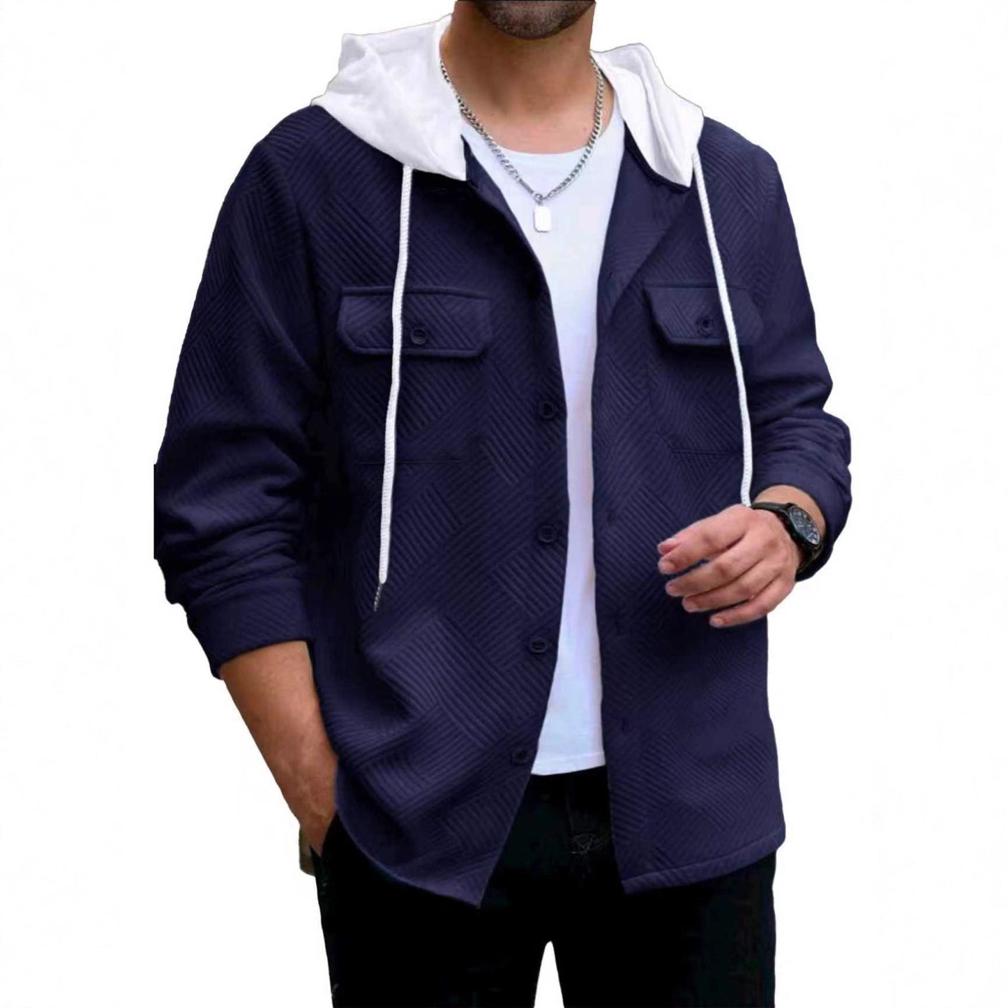 Herren Kapuzenjacke Lässig Mit Taschen Sportlich