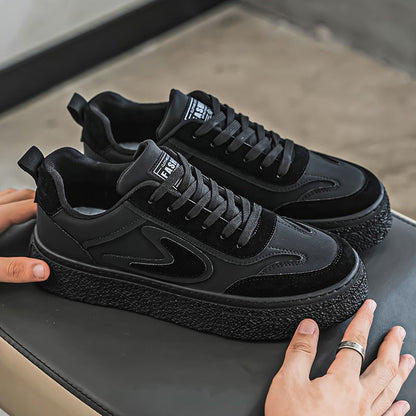 Damen Sneaker Chunky Rutschfest Dämpfend Schwarz
