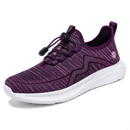 Damen Sneaker Leicht Sportliche Laufschuhe Mit Schnellschnürsystem