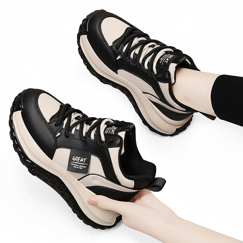 Damen Sneaker Sportlich Chunky Bequem Mit Dämpfung