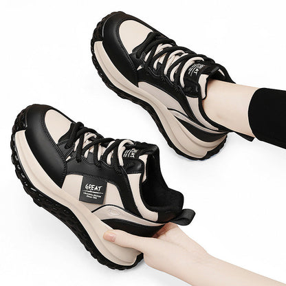 Damen Sneaker Sportlich Chunky Bequem Mit Dämpfung