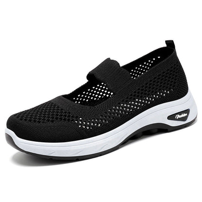Damen Slipper Atmungsaktiv mit elastischem Riemen Bequem