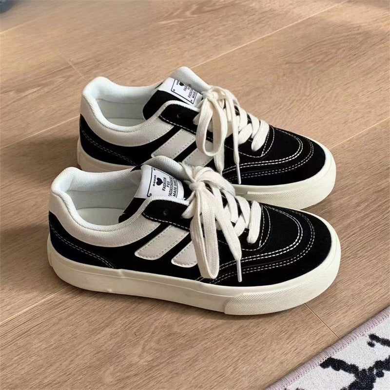 Damen Sneaker Weiches Veloursleder Rutschfest